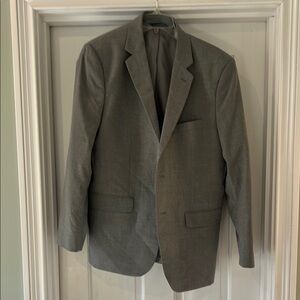 Banana Republic Gray Sport Coat Structured Silhouette Notched Lapel
